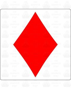 Diamond Sticker for Top Slide, gas locker, narrowboat