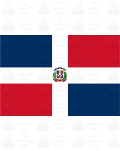 Dominican Republic Flag Sticker