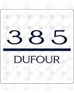 DUFOUR 385 sticker decal graphics