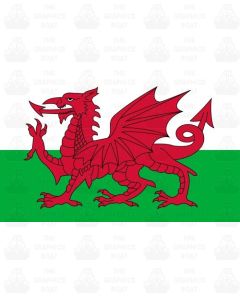 Wales flag sticker 