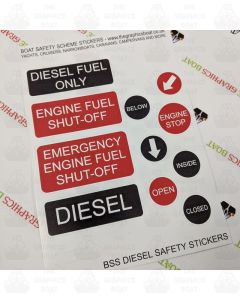 Bss diesel sticker set