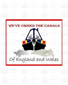 Cruised Canals Narrowboat Sticker