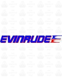EVINRUDE TWO COLOUR OUTBOARD STICKER DECAL GRAPHIC