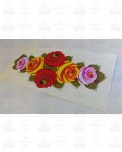 Canal boat rose sticker