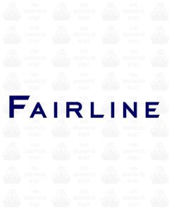 Fairline Lettering sticker
