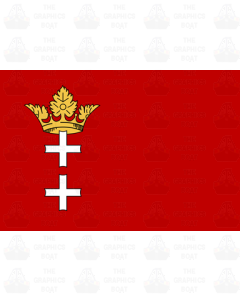 Free City of Danzig Sticker Flag Sticker