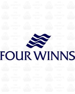 Four Winns Block Lettering Logo Sticker
