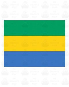 Gabon Flag Sticker