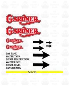 Gardner Engine Room Decal Set
