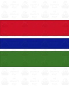 Gambia Flag Sticker