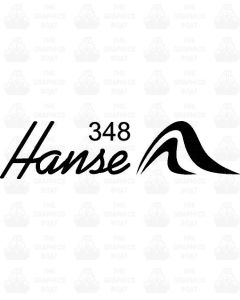 Hanse 348 TGB Sticker decal