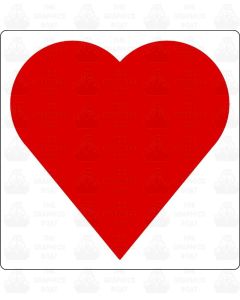 Canal Boat Heart Sticker, top slide, locker