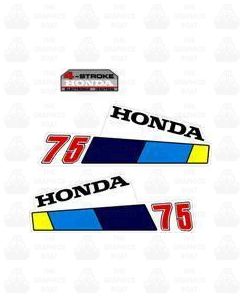 Honda 75 Outboard Stickers