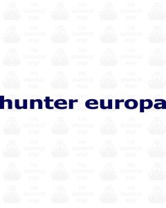 Hunter Europa Lettering Decal Sticker