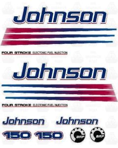 JOHNSON 150 OUTBOARD STICKERS TGB