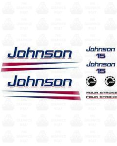 Johnson 15 Outboard Four Stroke Sticker Set
