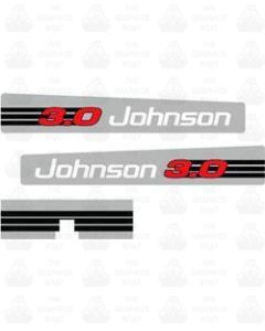 Johnson 3.0 OUTBOARD DECAL STICKER GRAPHIC