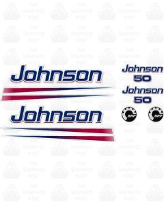 Johnson 50 Outboard Sticker Set