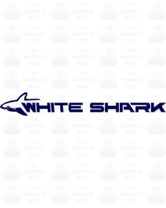 Kelt White Shark Lettering Sticker