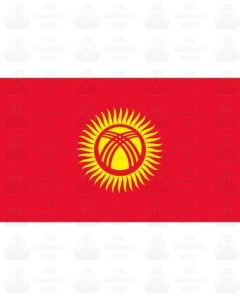 Kyrgyzstan Flag Sticker