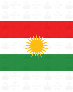 Kurdistan flag sticker