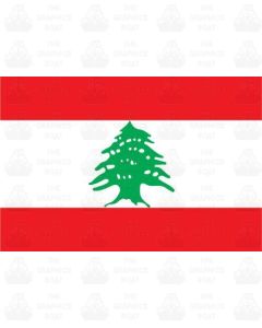 Lebanon Flag Sticker