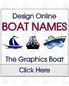 The Graphics Boat, vinyl boat name stickers