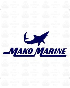 Mako Marine Boat Logo Sticker