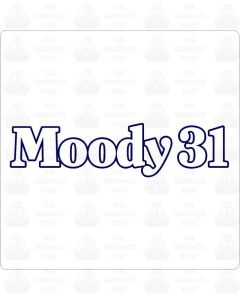 Moody 31 Lettering Sticker