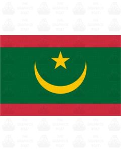 Mauritania Flag Sticker