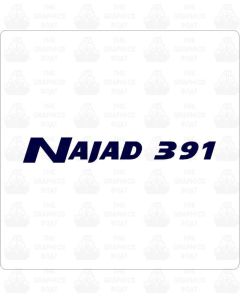 Najad 391 Boats Lettering Sticker