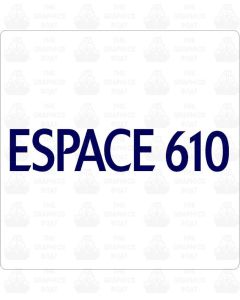 Ocqueteau Espace 610 Lettering Decals Sticker