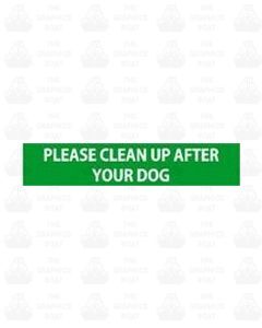 Please clean up after your dog