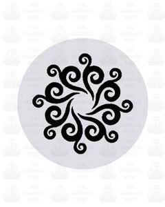 Port Hole Etch Design Self Adhesive Sticker 7