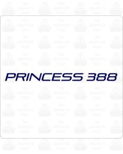 Princess Boats 388 Decals Sticker