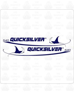  Quicksilver 540 Boats Decals Sticker Pair