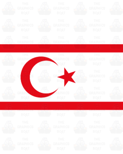 Republic of Northern Cyprus flag sticker