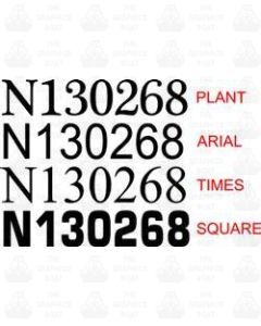 River Nene Boat Number Stickers