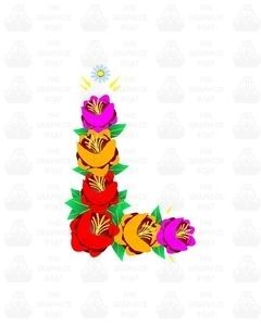 Traditional Style Canal Rose Sticker Design 18