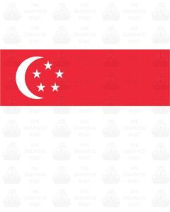 Singapore Flag Sticker