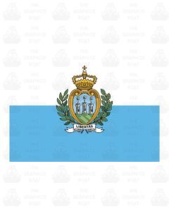 San Marino Flag Sticker