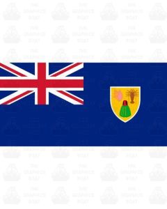 Turks and Caicos Island Flag Sticker