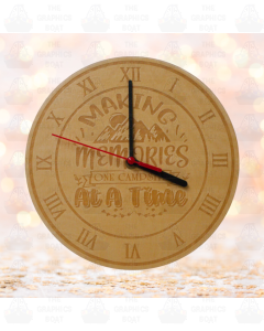 Making Memories One Step At A Time -ENGRAVED WOODEN CLOCK