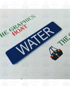 engraved water boat safety sign