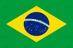 Brazil flag sticker 