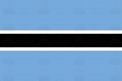 Botswana flag sticker 