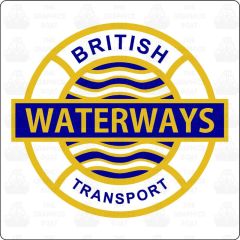 British Waterways Canals Roundel Decal as used on Working Boats