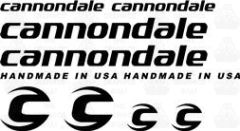 Cannondale Bicycle Decal Sticker Set