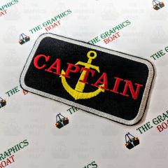 Embroidered Captain Patch with Anchor