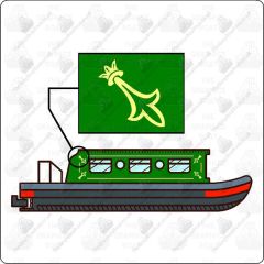 Coach Line Corner Design for Narrowboat